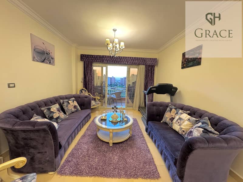 Hotel Apartment for rent at wessal and new cairo daily and monthly Prime location at wessal Fully equipped furnished rental apartment – pohled 3