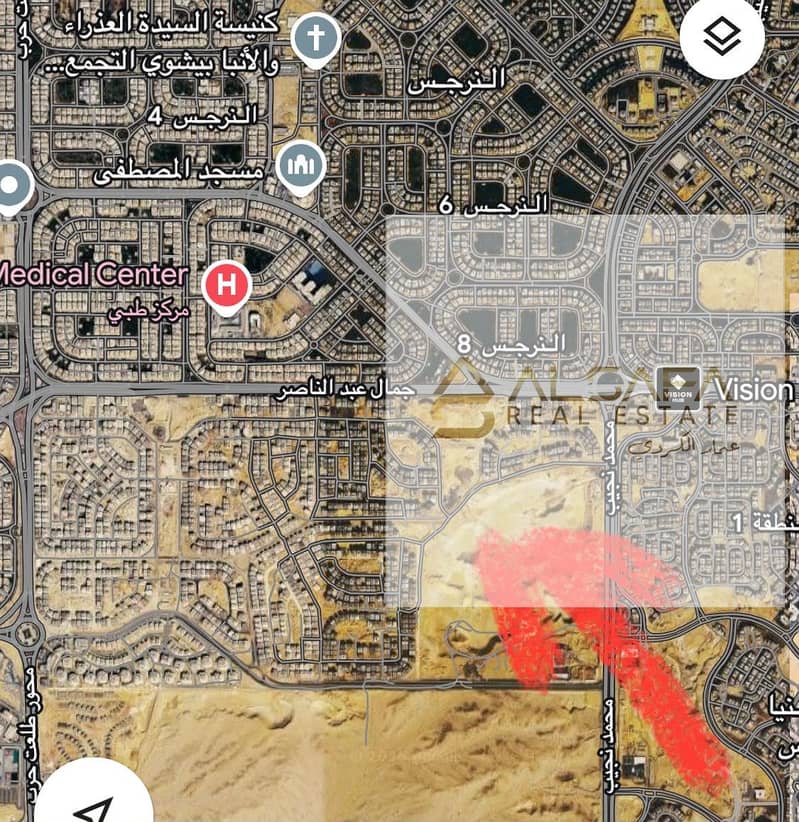 Investment opportunity: own your land of 500 meters, near Hyde Park and Al-Teseen Street. - Więcej