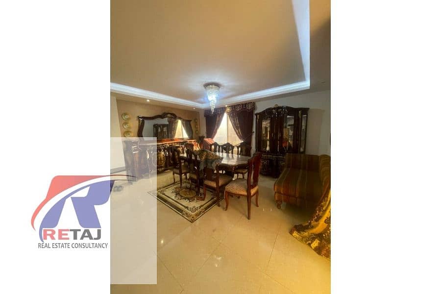 Furnished 3-bedroom, 2-bathroom apartment for rent overlooking Cairo Bank, Makram Extension, Nasr City. – pohled 3