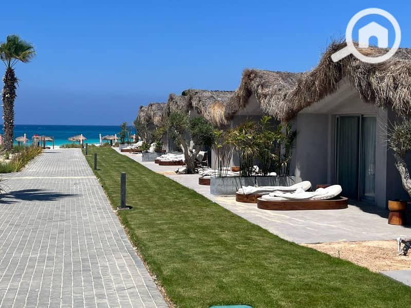 Chalet for sale, 85 m, two bedrooms + two bathrooms, lagoon view, in a good location in lyv Ras Al Hikma - Widok 2