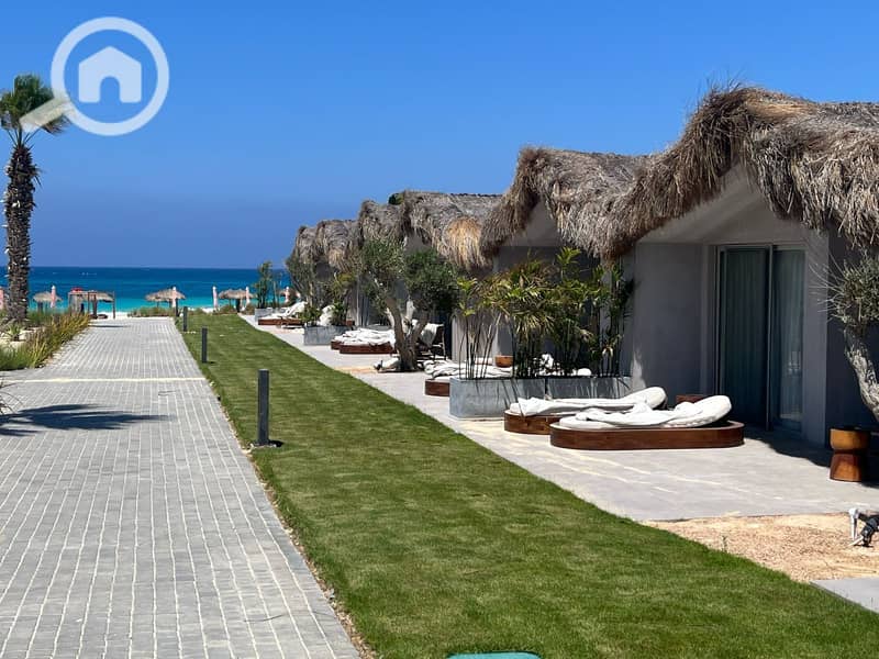 Chalet for sale, 85 m, two bedrooms + two bathrooms, lagoon view, in a good location in lyv Ras Al Hikma - Więcej
