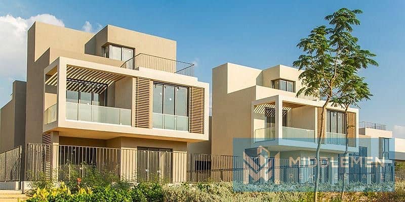 town house middle 234m Prime location view on Landscape Ready to Move sodic east el shrouk - Widok 2