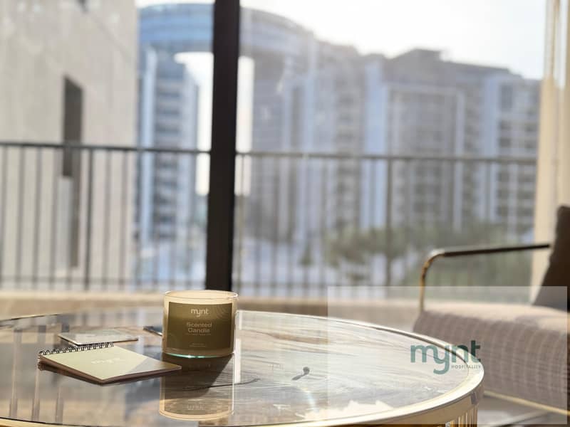 Furnished 3 Bedroom Apartment for Rent in ZED West Sheikh Zayed | MYNT Hospitality - Más