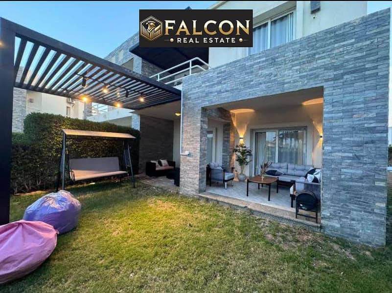 Fully finished twin house +private garden, first row on the sea, with special discount in Telal Sidi Abdelrahman. - Widok 2
