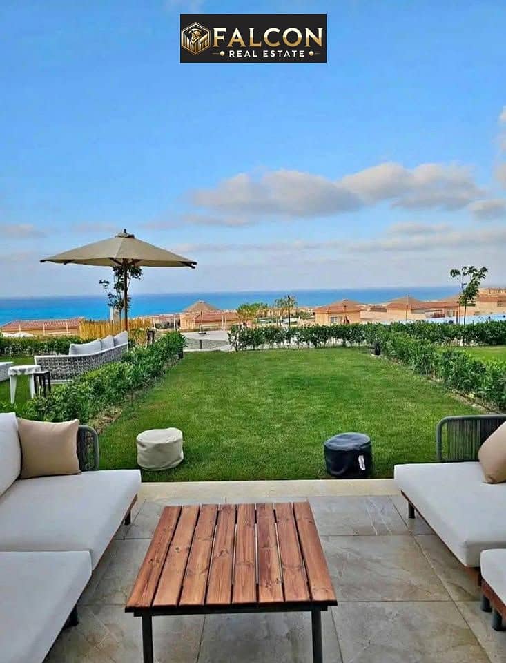 Fully finished twin house +private garden, first row on the sea, with special discount in Telal Sidi Abdelrahman. - Widok 3