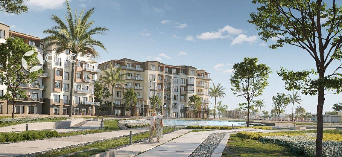 120m Apartment For Sale In Hyde Park Central 5th Settlement New Cairo Near AUC With Open View - Widok 4