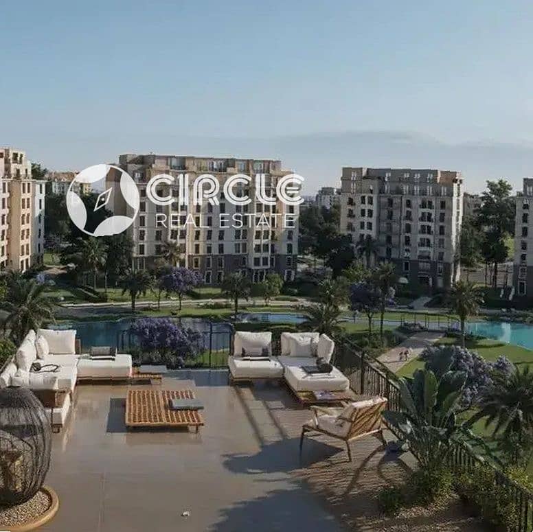 120m Apartment For Sale In Hyde Park Central 5th Settlement New Cairo Near AUC With Open View - Widok 5