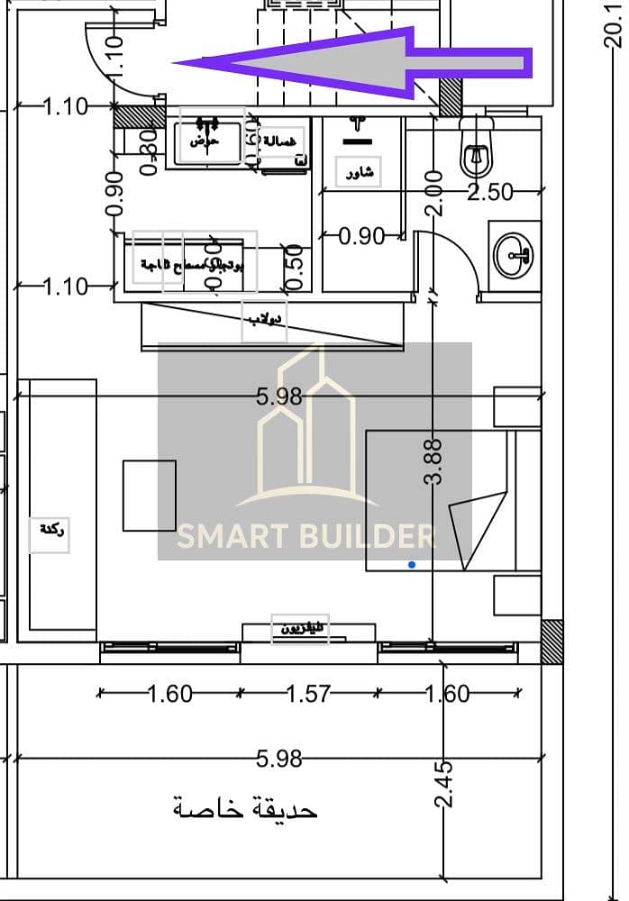 Basement studio for sale in the investor buildings, South Family 2 - Zizinya, second number from Gamal Abdel Nasser axis, two minutes to the American University and five minutes to Future University, area 60 meters, private garden, ultra super lux finishing. - Widok 2