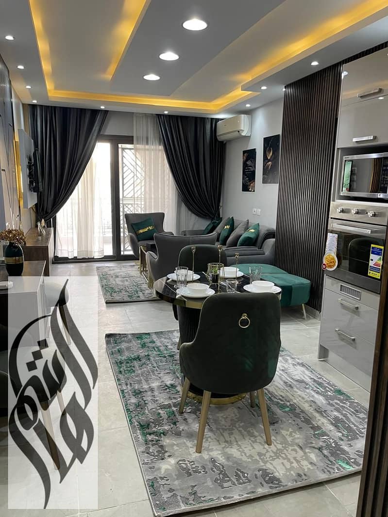 Luxury furnished 2-bedroom apartment with private garden, first occupancy, premium finishing, fully AC, close to services and mosque. – pohled 2