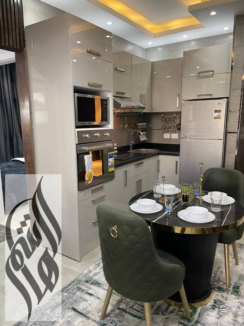 Luxury furnished 2-bedroom apartment with private garden, first occupancy, premium finishing, fully AC, close to services and mosque. – pohled 3