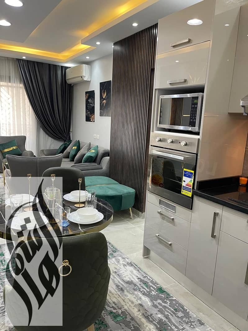 Luxury furnished 2-bedroom apartment with private garden, first occupancy, premium finishing, fully AC, close to services and mosque. – pohled 4