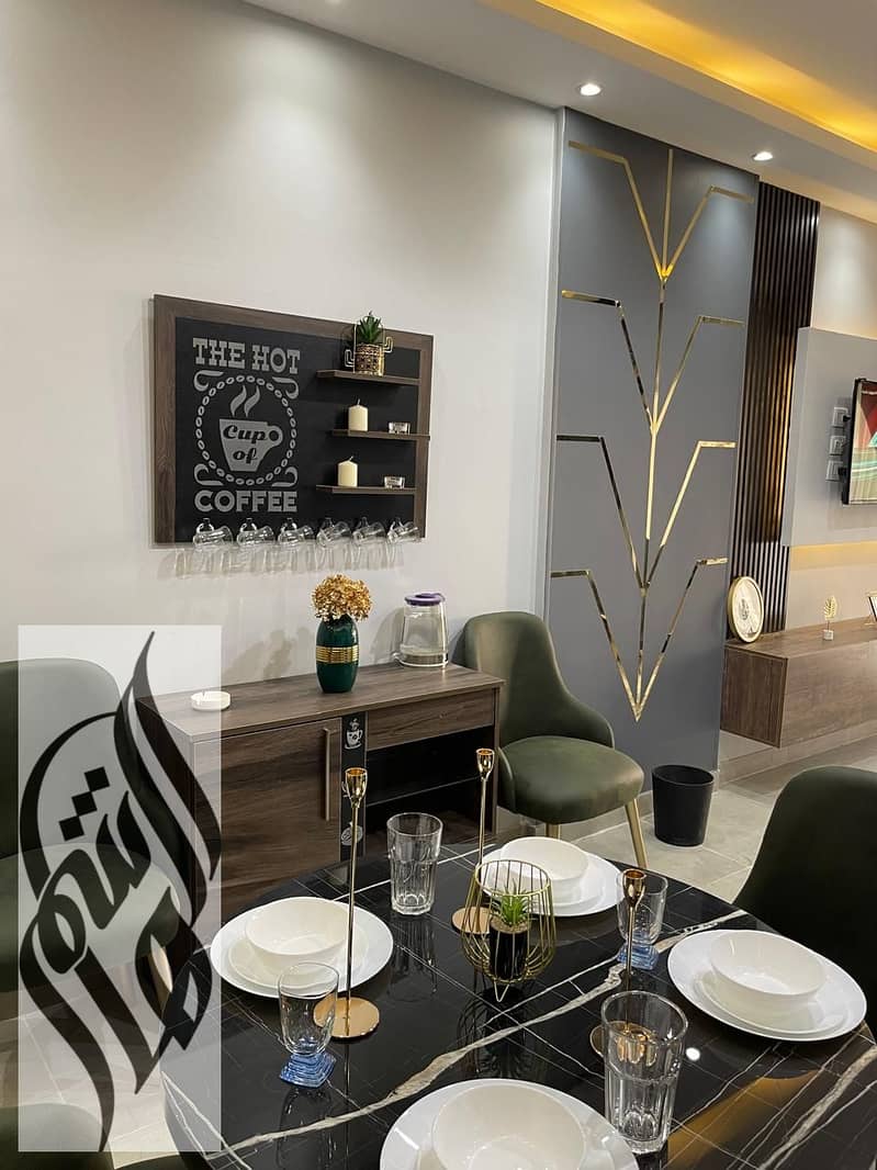 Luxury furnished 2-bedroom apartment with private garden, first occupancy, premium finishing, fully AC, close to services and mosque. – další