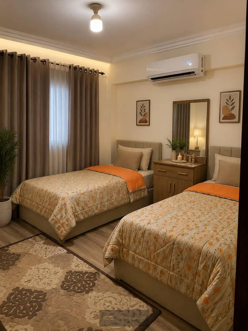 For rent: furnished apartment in Janna 2 Compound – Sheikh Zayed: 140 meters, third floor, eastern sea view. - Görünüm 5