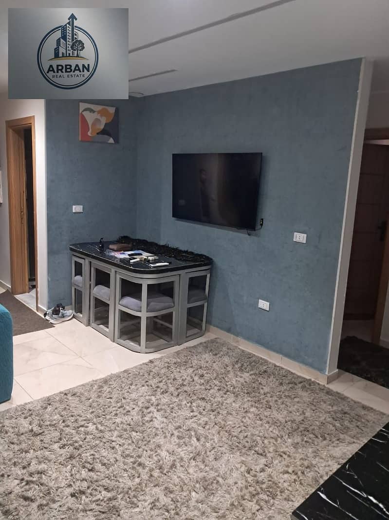 For rent: furnished hotel apartment in Zahraa Maadi, Rayhana Avenue compound, in front of Wadi Degla club, a prestigious and distinctive location close to amenities. - Ansicht 3