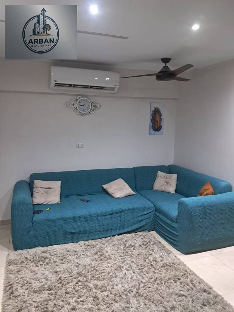 For rent: furnished hotel apartment in Zahraa Maadi, Rayhana Avenue compound, in front of Wadi Degla club, a prestigious and distinctive location close to amenities. - Ansicht 4
