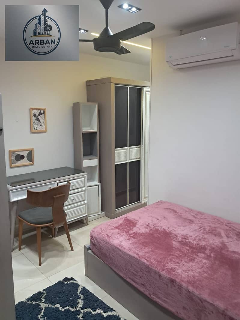 For rent: furnished hotel apartment in Zahraa Maadi, Rayhana Avenue compound, in front of Wadi Degla club, a prestigious and distinctive location close to amenities. - Ansicht 6