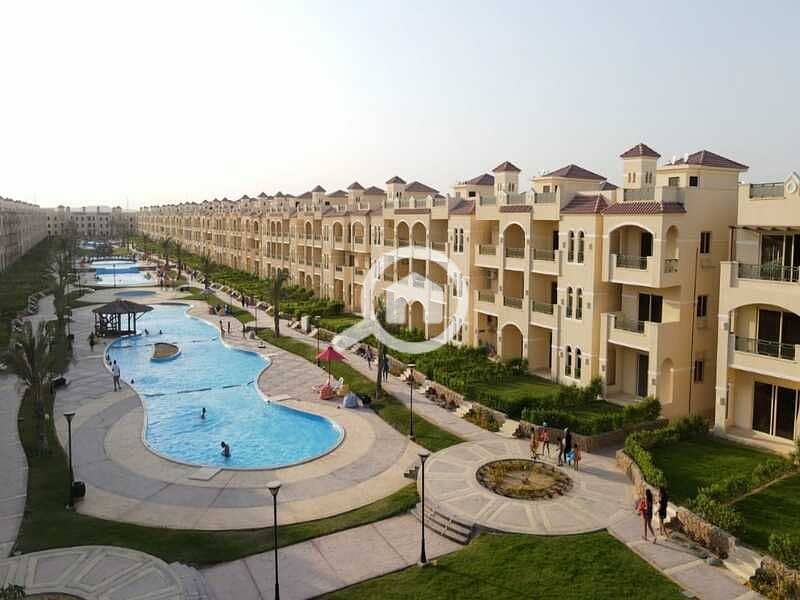 For sale: First-floor chalet, 115 sqm, with a direct sea view. Immediate handover. Palm Beach, Sokhna - Ansicht 6