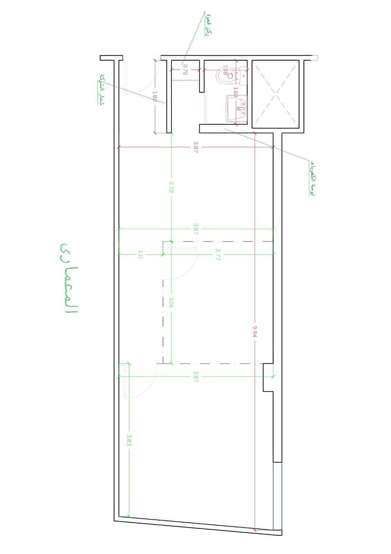 Clinic for Rent in Ritzy Mall, Sheikh Zayed (66 sqm, A/C included) - Widok 3
