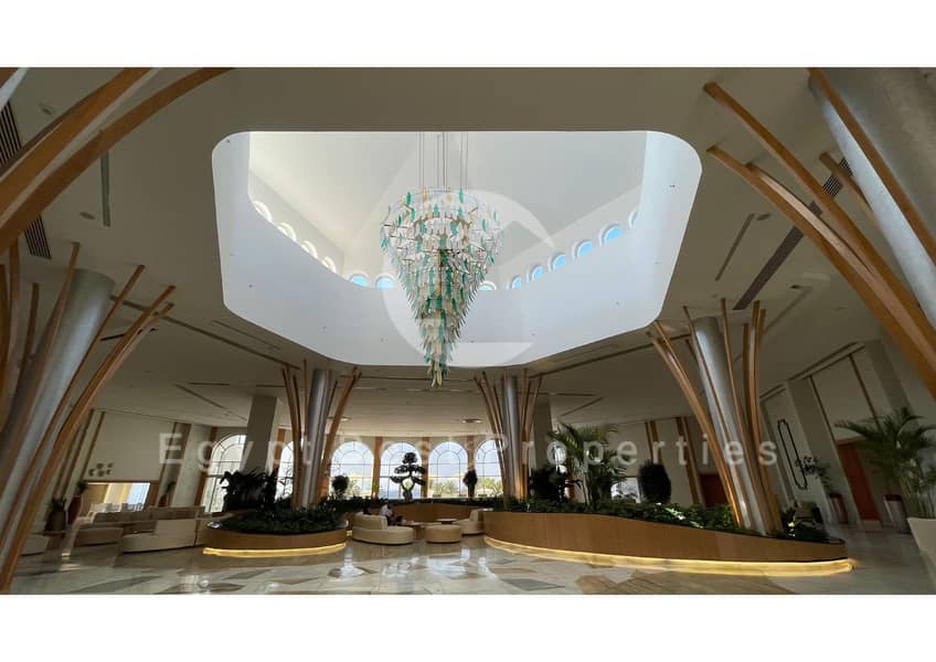 FULL SEA VIEW CHALET FINISHED FOR SALE AT HACIENDA HENEISH BY PALM HILLS WITH LONGEST PAYMENT PLAN - Widok 3