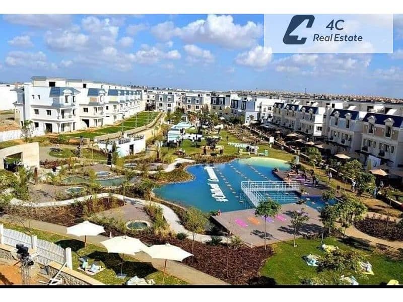 for sale villa standalone 5 bedrooms ready to move north direction view landscape in compound mountain view chill out park 6 occtober - Ansicht 4