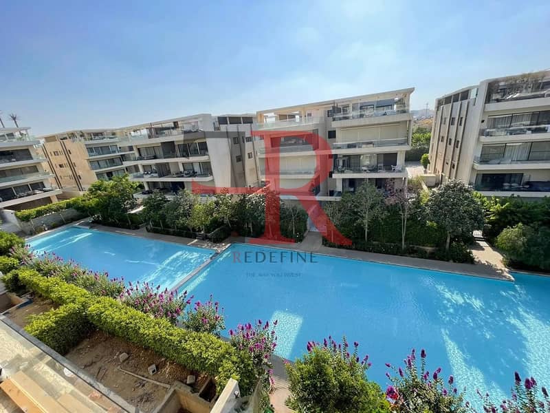 Apartment for rent semi furnished with private pool in lake view residence Golden square - Widok 3