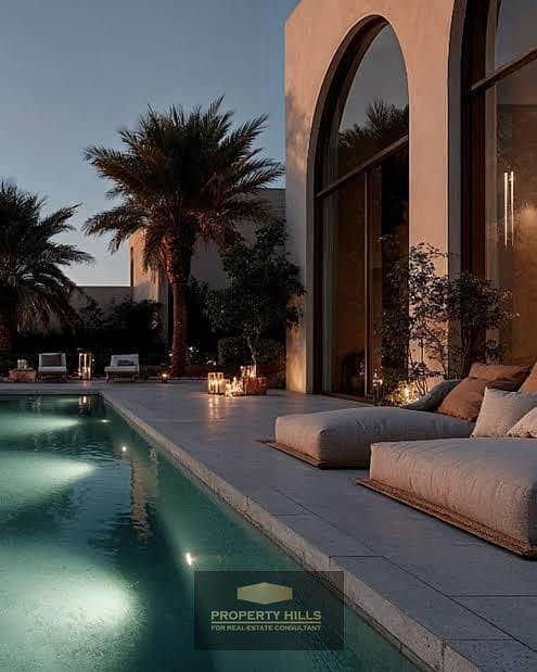 Twin villa finished directly on the Nile River in Sheikh Zayed next to New Giza near Sodic with installment options. - Widok 3