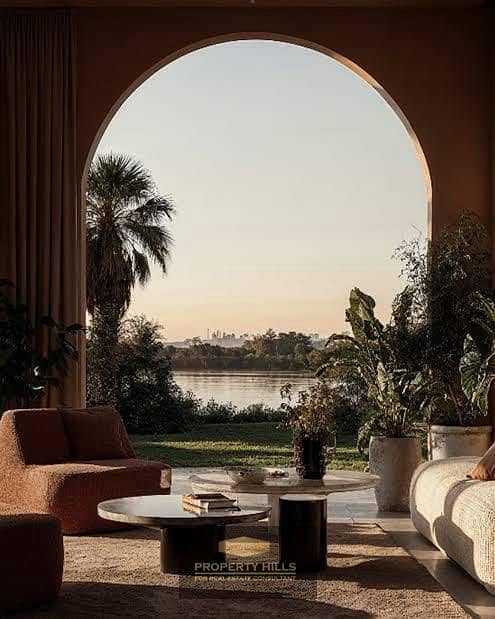 Twin villa finished directly on the Nile River in Sheikh Zayed next to New Giza near Sodic with installment options. - Widok 5