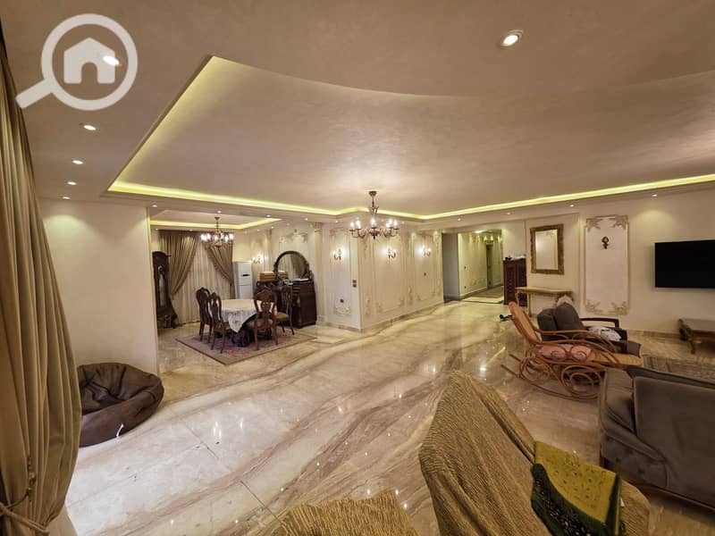 Apartment for sale, full floor, ultra super lux finishing in Al-Narges 1 Villas - Widok 4