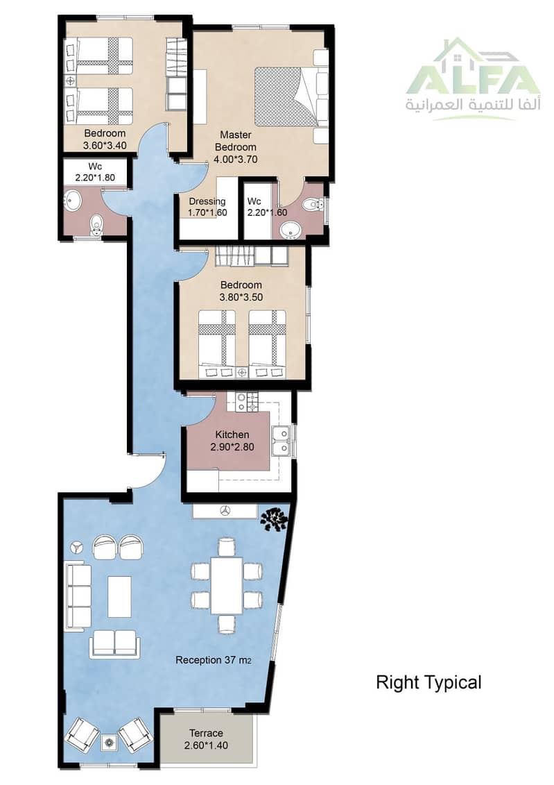 Apartment for Sale in El Takmely District – South of Suez Road | New Cairo - Widok 6