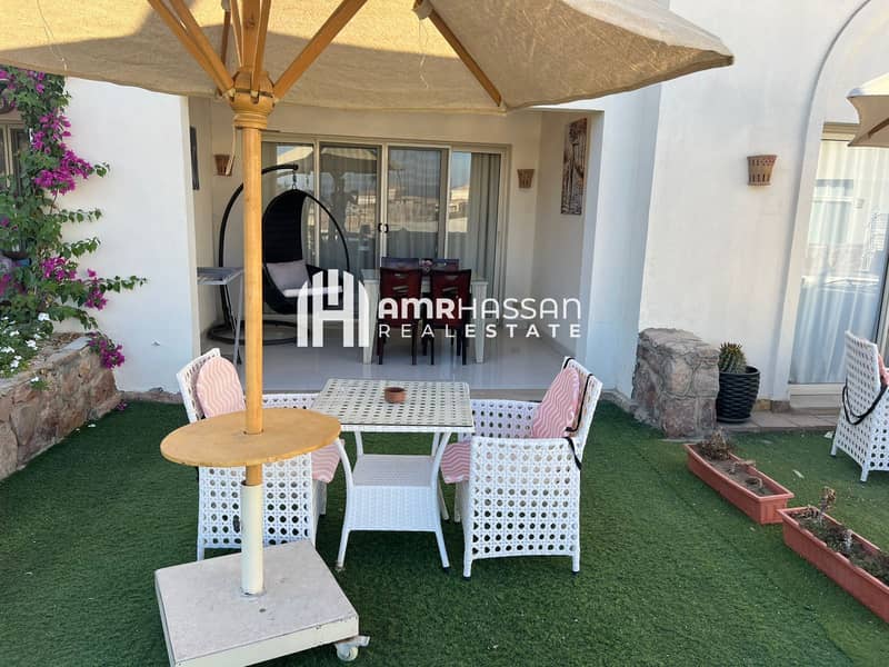 Charming Studio with Private Terrace & Garden in Azzurra, Sahl Hasheesh - Widok 2