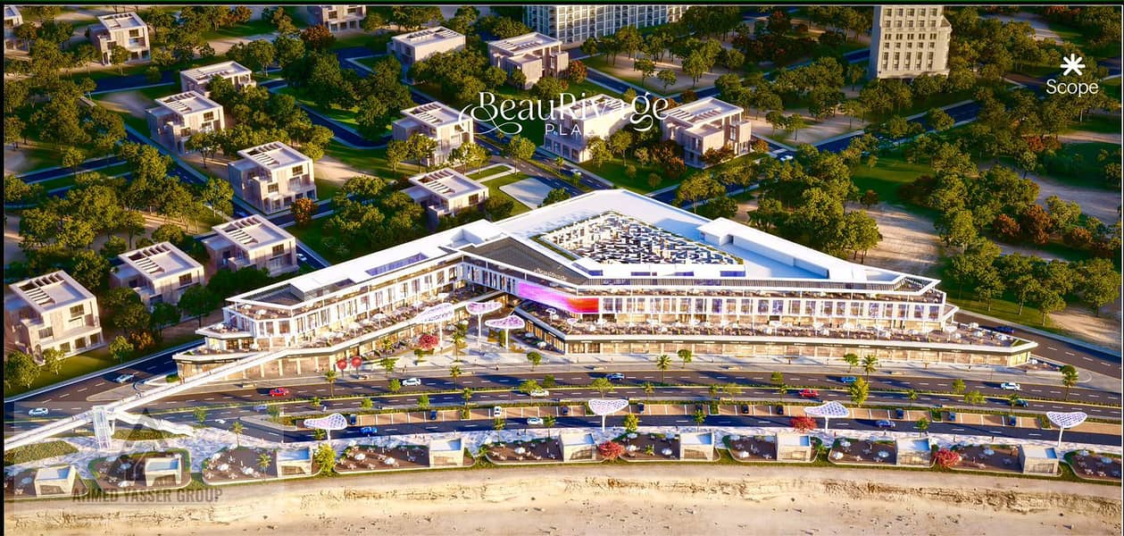 A 45-meter commercial store on the ground floor within the Scope project in Mokattam, in a unique location that gives your business a strong opportuni - More