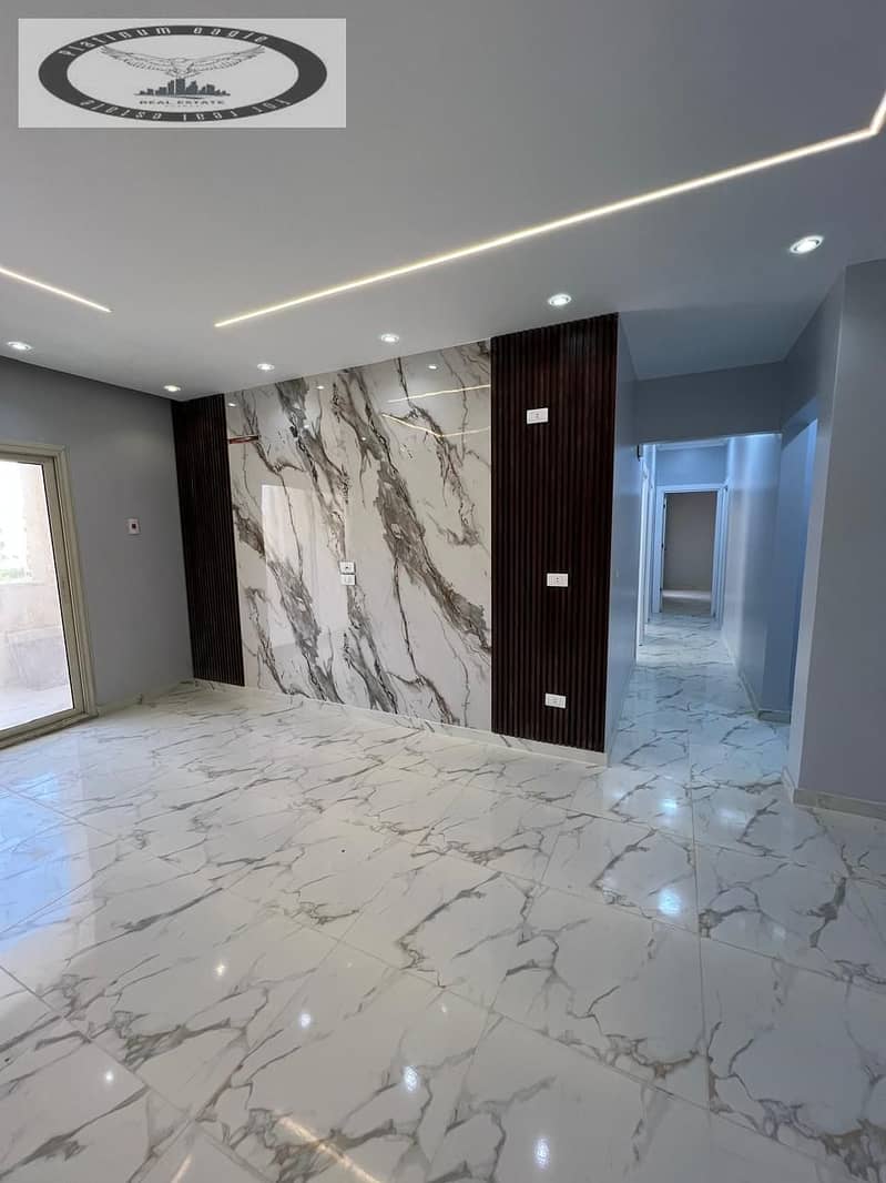 Apartment for rent in the Fifth Settlement, Paradise Compound (near the American University). First-time occupancy (brand new). Ultra-super-lux finish - Ansicht 5