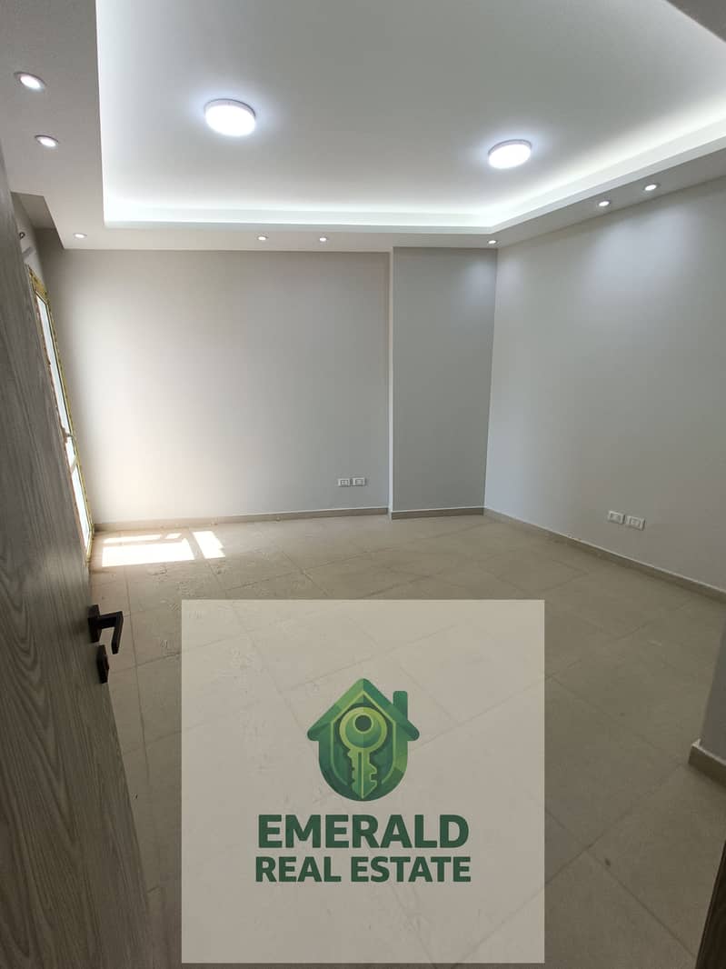 Administrative office for rent, 4 rooms in the distinguished Sama Administrative Towers on the Maadi Ring Road directly. - Mehr