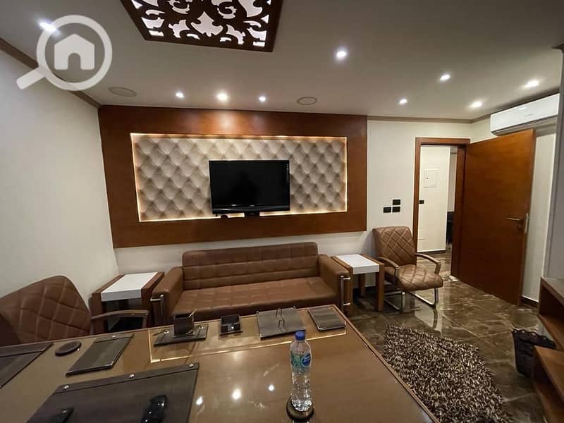 Office for rent – fully furnished – Soma Cairo Compound. A unique opportunity for companies and entrepreneurs in a strategic location inside the Soma Cairo Compound on the Ring Road in Maadi, next to Soma Cairo Tower and Baron City Compound and Bank of Alexandria Hospital. Specifications: Two rooms... - Ansicht 2