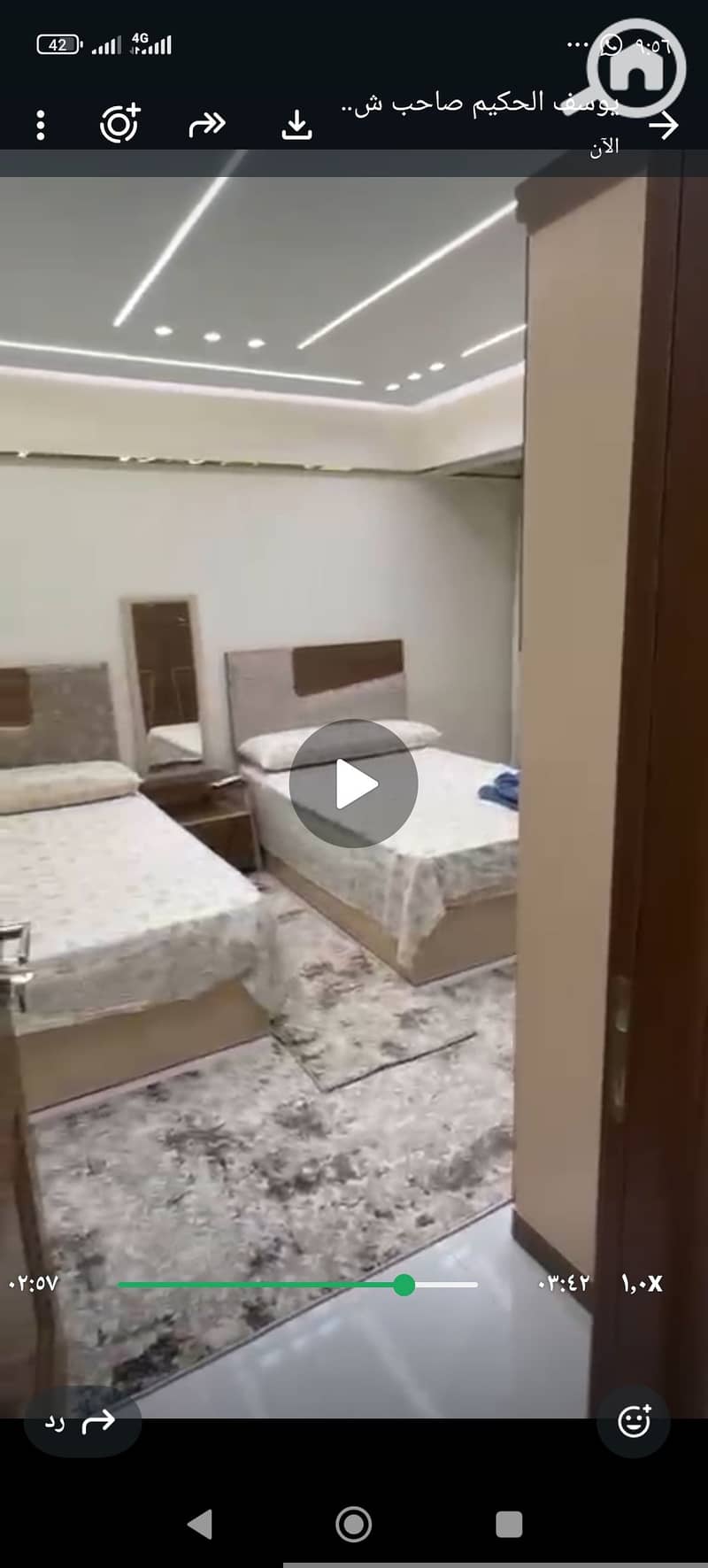 Furnished apartment for rent with three rooms and two bathrooms in Zahra Al-Maadi, Al-Maadi Dunes compound. There is security and guard service 24 hours, and there are 4 elevators. All services are available, and it's just minutes to Carrefour and a quarter of an hour to the Fifth Settlement. The apartment is on the fourth floor with a view of the fountain. It's a hotel-style apartment at an ordinary price requested 30,000 monthly. - Ansicht 5