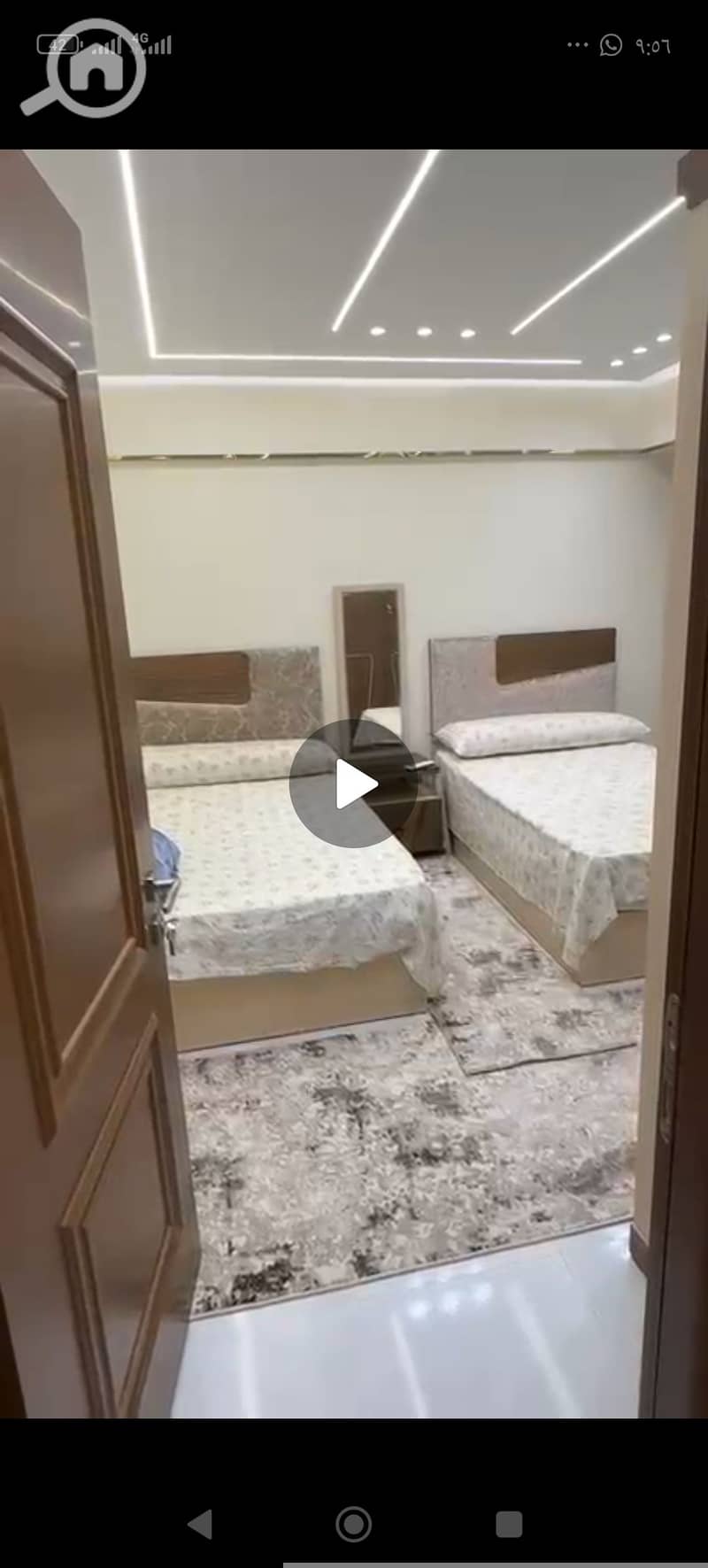 Furnished apartment for rent with three rooms and two bathrooms in Zahra Al-Maadi, Al-Maadi Dunes compound. There is security and guard service 24 hours, and there are 4 elevators. All services are available, and it's just minutes to Carrefour and a quarter of an hour to the Fifth Settlement. The apartment is on the fourth floor with a view of the fountain. It's a hotel-style apartment at an ordinary price requested 30,000 monthly. - Ansicht 6