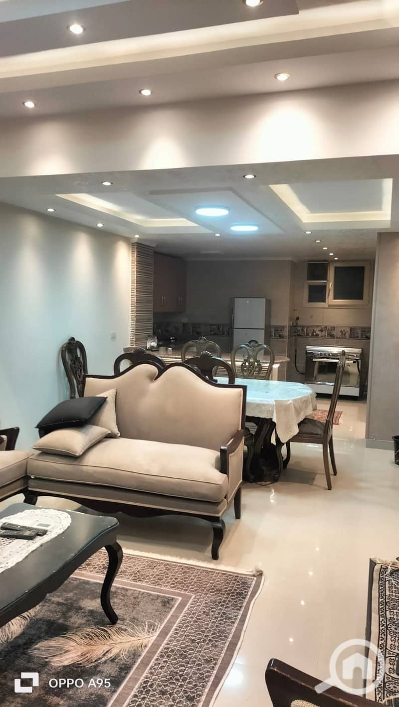 Furnished basement for rent – Al Banafseg 8 | Fifth Settlement 3 bedrooms, bathroom, private entrance, garden suitable for: * Engineers * Bride and Groom * Family - Vista 5