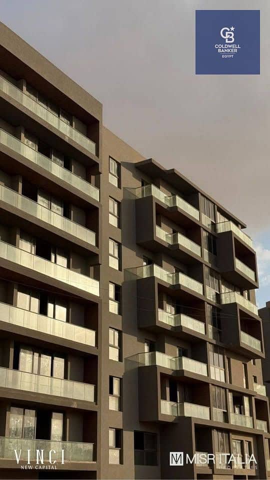 Zero percent down payment, fully finished, ready-to-move-in apartment in the heart of Vinci Compound, New Administrative Capital, with installments - Widok 4