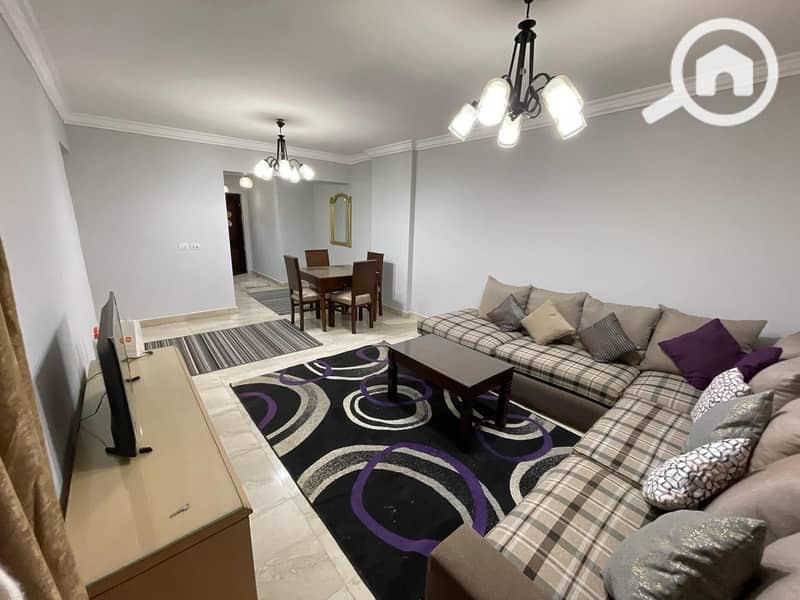 For rent, a furnished apartment in Janna Zayed 1 compound with a private garden. - Więcej
