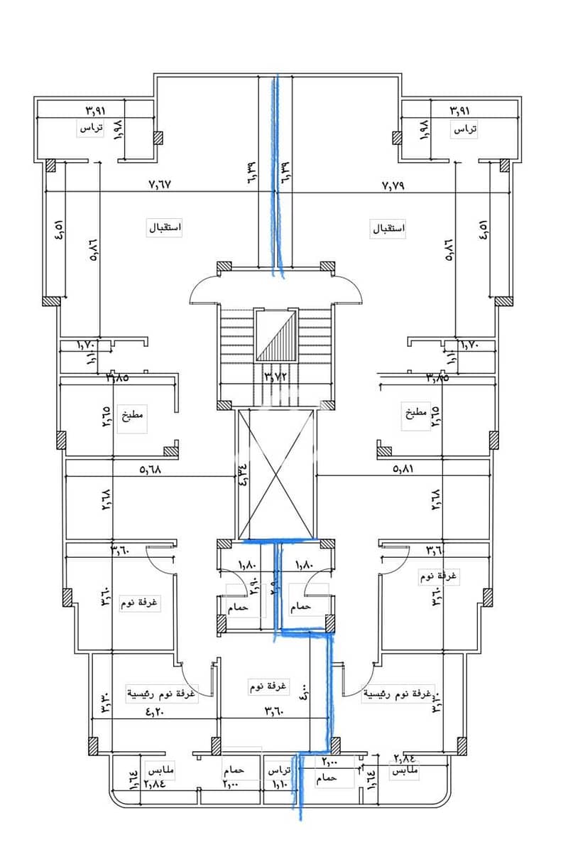 F Mahmoud Mohamed Najib has an apartment for sale in Al-Banfsaj Villas, next floor. - More