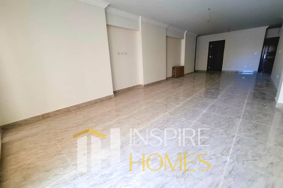 Apartment for residential rent 180m / Smouha Grand View compound in front of the Smouha Directorate, first residence with open views on 14 May Street - Widok 4