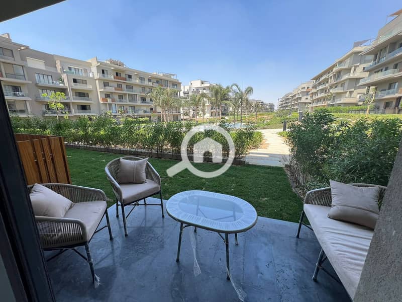 Fully Furnished Ground Floor Apartment with Private Garden for Rent in Sodic Villette V Residence - Widok 2