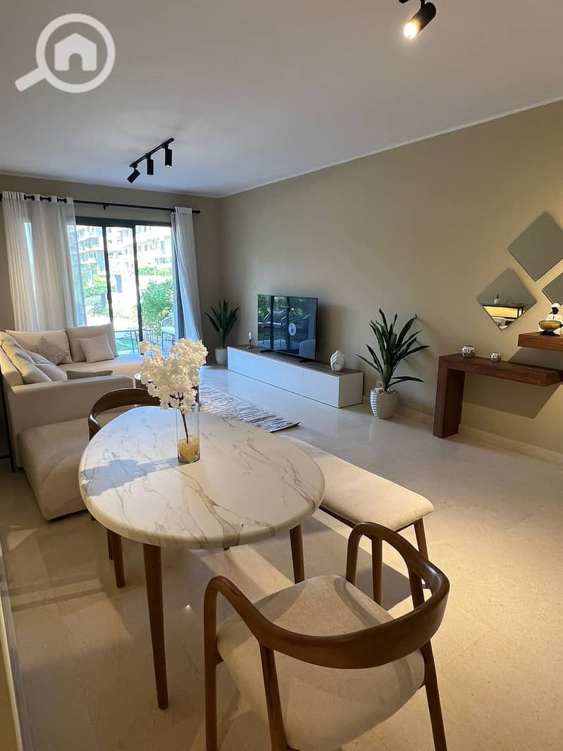 Fully Furnished Ground Floor Apartment with Private Garden for Rent in Sodic Villette V Residence - Widok 4