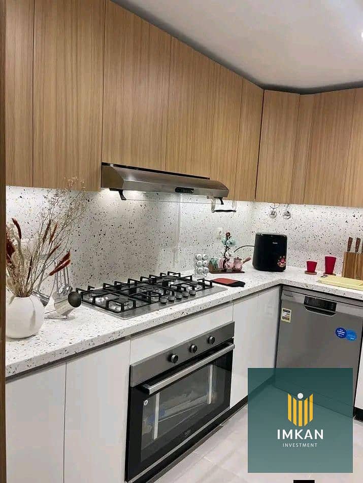 Apartment for sale in Mayan Al Rehab Compound with a 35% discount and a 10-year installment plan; situated in a prime, fully serviced location near th - Ansicht 3