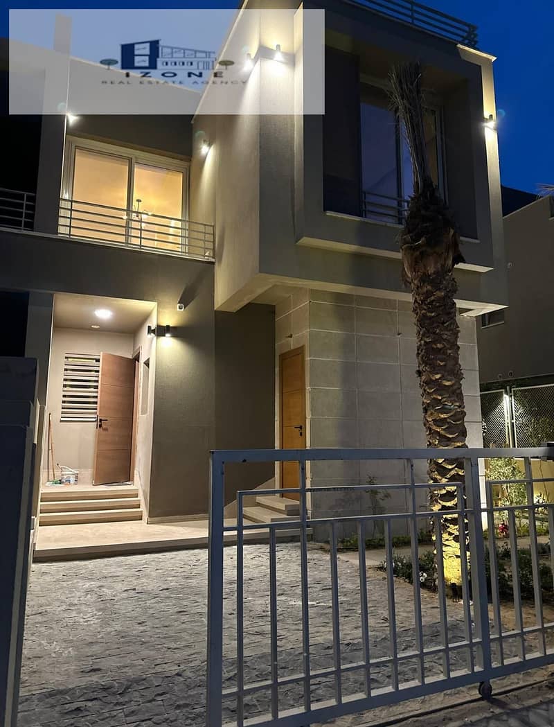 Twin House for Rent in Palm Hills PK2 320sqm BUA 365sqm Land 242sqm Garden 4 Bedrooms Including Master Nanny Room Kitchen Appliances and ACs - Ansicht 2