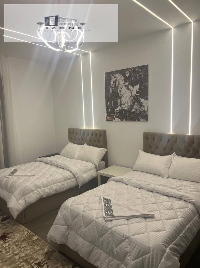 Fully Furnished Twin House for Rent in Sunrise New Cairo 300sqm 5 Bedrooms 5 Bathrooms Private Pool Ready to Move Prime Location – pohled 6