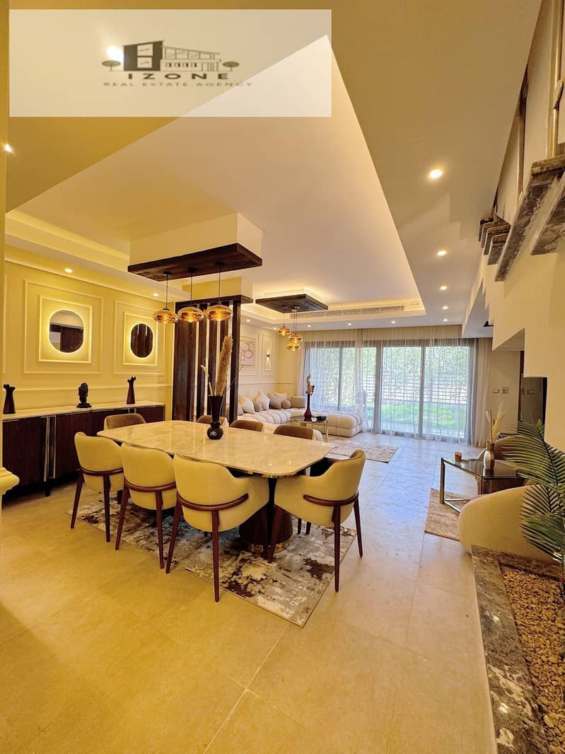 First Use Fully Furnished Townhouse for Rent in Hyde Park New Cairo 200sqm 3 Bedrooms 3 Bathrooms Prime Location Ready to Move - Widok 4