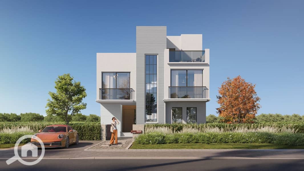 Fully Finished Twin House with Garden & Roof for Sale on Installments in Key of Greens – New Zayed - Ansicht 2