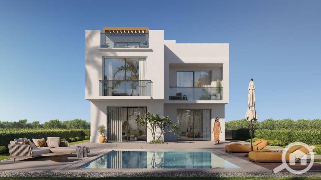 Fully Finished Twin House with Garden & Roof for Sale on Installments in Key of Greens – New Zayed - Ansicht 3
