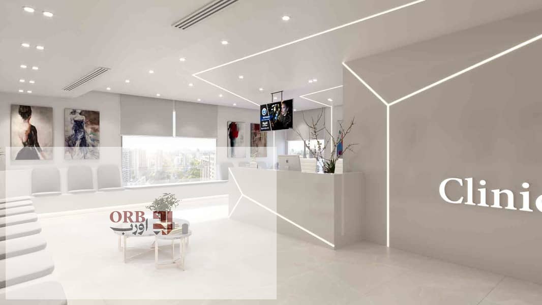 Clinic for sale in Fifth Settlement, fully finished and air-conditioned, within a distinguished medical project next to the Air Force Hospital, with a - Więcej